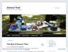 Tablet Screenshot of generalthad.wordpress.com
