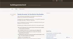 Desktop Screenshot of buildinganewschool.wordpress.com