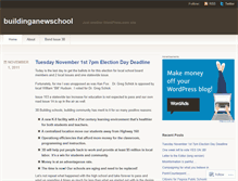 Tablet Screenshot of buildinganewschool.wordpress.com