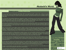 Tablet Screenshot of akalashi.wordpress.com