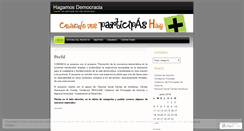 Desktop Screenshot of hagamosdemocracia.wordpress.com