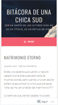 Mobile Screenshot of bitacoradeunachicasud.wordpress.com