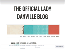 Tablet Screenshot of ladydanville.wordpress.com