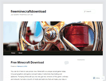 Tablet Screenshot of freeminecraftdownload.wordpress.com