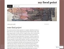Tablet Screenshot of myfocalpoint.wordpress.com