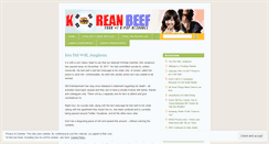 Desktop Screenshot of koreanbeef.wordpress.com