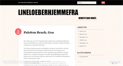 Desktop Screenshot of lineloeberhjemmefra.wordpress.com