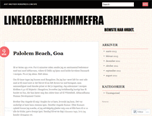 Tablet Screenshot of lineloeberhjemmefra.wordpress.com