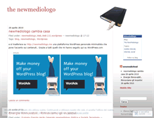 Tablet Screenshot of newmediologo.wordpress.com