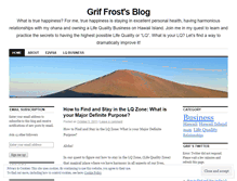 Tablet Screenshot of griffrost.wordpress.com