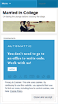 Mobile Screenshot of marriedincollege.wordpress.com