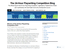 Tablet Screenshot of 24hourplay.wordpress.com