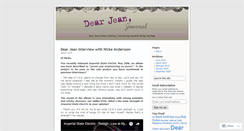 Desktop Screenshot of dearjean.wordpress.com