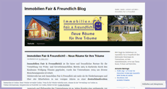 Desktop Screenshot of immobilienfairundfreundlich.wordpress.com