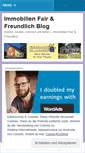 Mobile Screenshot of immobilienfairundfreundlich.wordpress.com