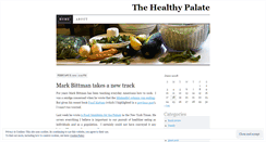 Desktop Screenshot of healthypalate.wordpress.com