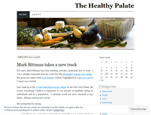 Tablet Screenshot of healthypalate.wordpress.com