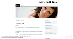 Desktop Screenshot of miriamahkuoi.wordpress.com