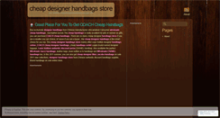 Desktop Screenshot of lvluxuryhandbags.wordpress.com