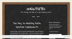 Desktop Screenshot of oneguyseyes.wordpress.com