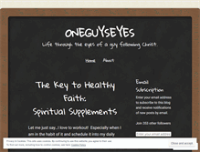 Tablet Screenshot of oneguyseyes.wordpress.com