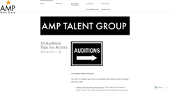 Desktop Screenshot of amptalentgroup.wordpress.com