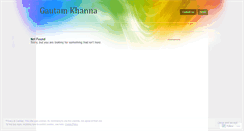 Desktop Screenshot of gautamkhanna.wordpress.com