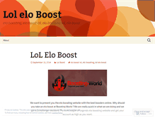 Tablet Screenshot of elololboost.wordpress.com
