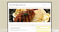Desktop Screenshot of onthebackburner2.wordpress.com