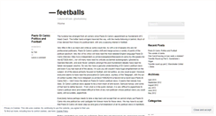 Desktop Screenshot of feetballs.wordpress.com
