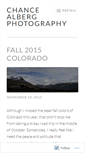 Mobile Screenshot of chancealbergphoto.wordpress.com