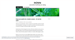 Desktop Screenshot of inchirie.wordpress.com
