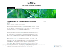 Tablet Screenshot of inchirie.wordpress.com