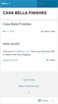Mobile Screenshot of casabellafinishes.wordpress.com
