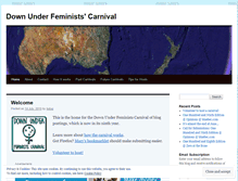 Tablet Screenshot of downunderfeministscarnival.wordpress.com