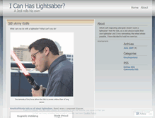 Tablet Screenshot of icanhaslightsaber.wordpress.com