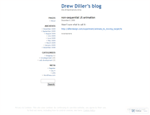 Tablet Screenshot of dillerdesign.wordpress.com