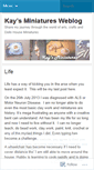 Mobile Screenshot of kaysminiatures.wordpress.com