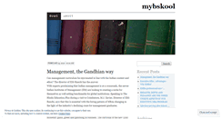 Desktop Screenshot of mybskool.wordpress.com