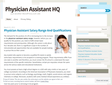 Tablet Screenshot of physicianassistanthq.wordpress.com