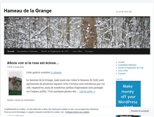 Tablet Screenshot of hameaudelagrange.wordpress.com