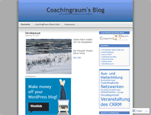 Tablet Screenshot of coachingraum.wordpress.com