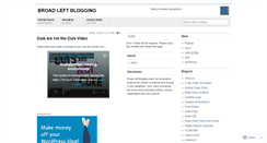 Desktop Screenshot of broadleftblogging.wordpress.com