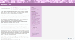 Desktop Screenshot of mylifeinlilac.wordpress.com