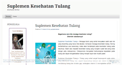 Desktop Screenshot of kesehatanherbaltulangdansendi.wordpress.com