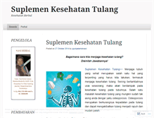 Tablet Screenshot of kesehatanherbaltulangdansendi.wordpress.com