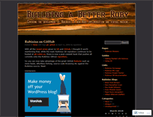 Tablet Screenshot of betterruby.wordpress.com