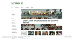 Desktop Screenshot of earthblog21.wordpress.com