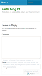 Mobile Screenshot of earthblog21.wordpress.com