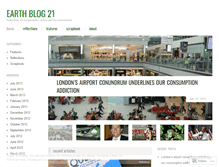 Tablet Screenshot of earthblog21.wordpress.com